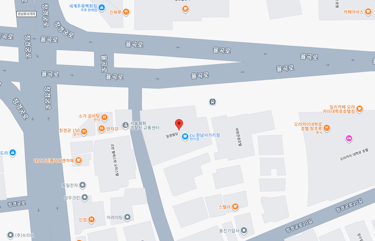 서울 지사 위치 지도